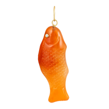 Load image into Gallery viewer, Carnelian Agate Swedish Fish Pendant in carved stone by Christina Puchi
