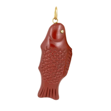 Load image into Gallery viewer, Jasper Swedish Fish Pendant by Christina Puchi
