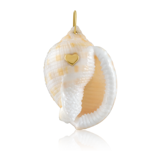 Load image into Gallery viewer, Amethyst Shell Pendant in shell by Christina Puchi
