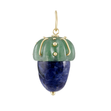 Load image into Gallery viewer, Carved Stone Acorn Pendants in carved stone by Christina Puchi

