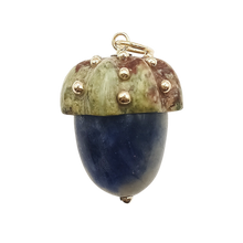 Load image into Gallery viewer, Carved Stone Acorn Pendants
