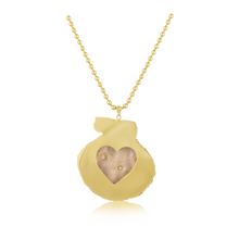 Load image into Gallery viewer, Large Studded Orange Shell Pendant in shell by Christina Puchi
