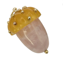 Load image into Gallery viewer, Carved Stone Acorn Pendants
