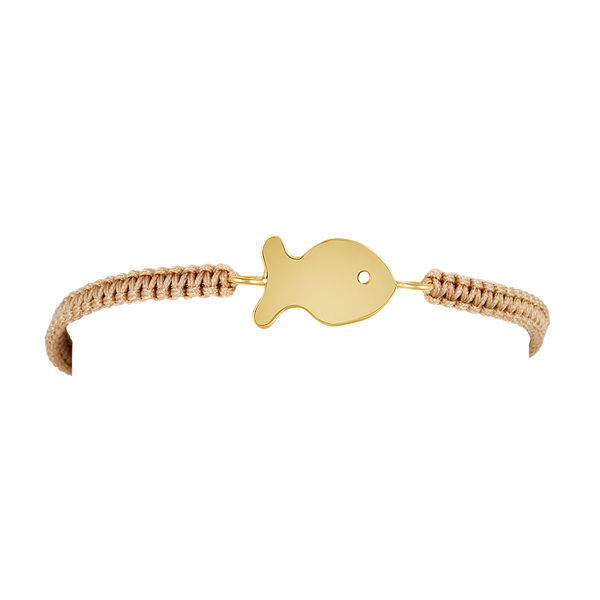 Tan Medium Fish Friendship Bracelet