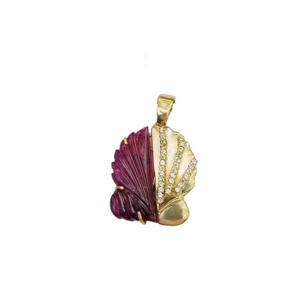 Stone Shell Pendant in shell by Christina Puchi