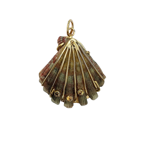 Small Grey Lions Paw Pendant in shell by Christina Puchi