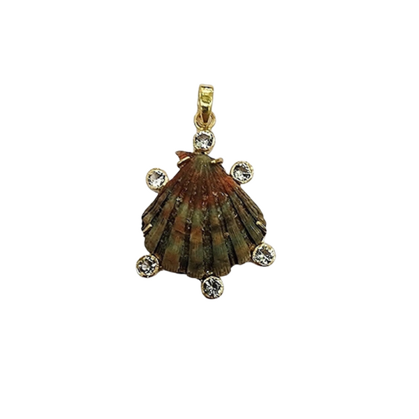 Halo Lions Paw Pendant in shell by Christina Puchi