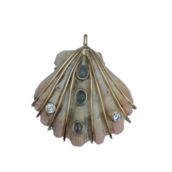 Lions Paw Pendant in shell by Christina Puchi