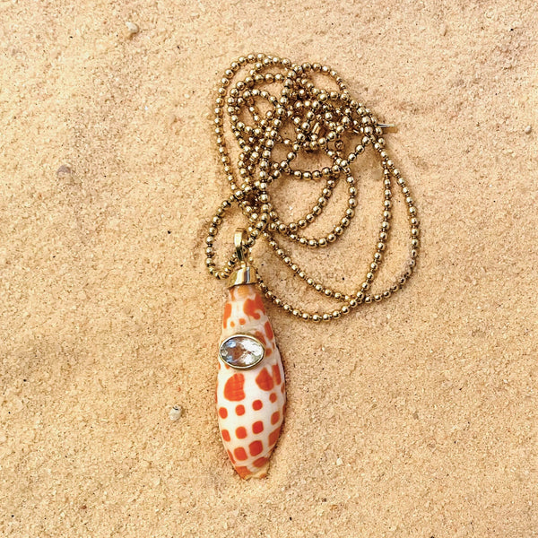 Miter Shell Pendant in shell by Christina Puchi