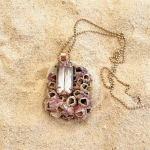 Load image into Gallery viewer, Pink Barnacle Pendant in shell by Christina Puchi
