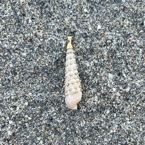 Auger Shell Pendant by Christina Puchi