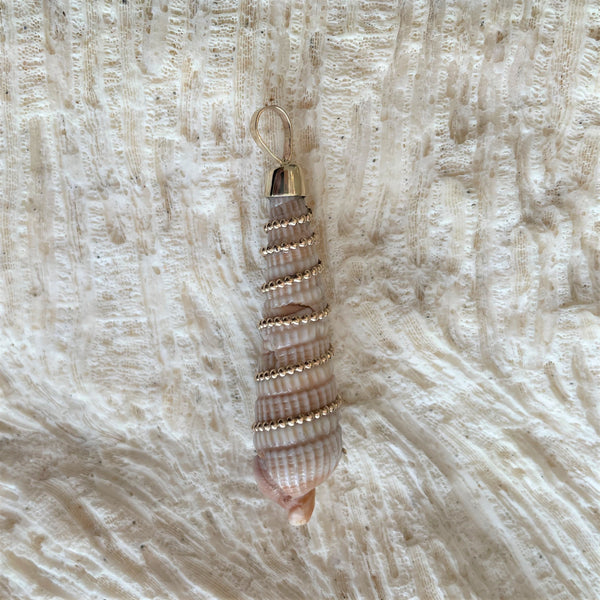 Auger Shell Pendant in shell by Christina Puchi