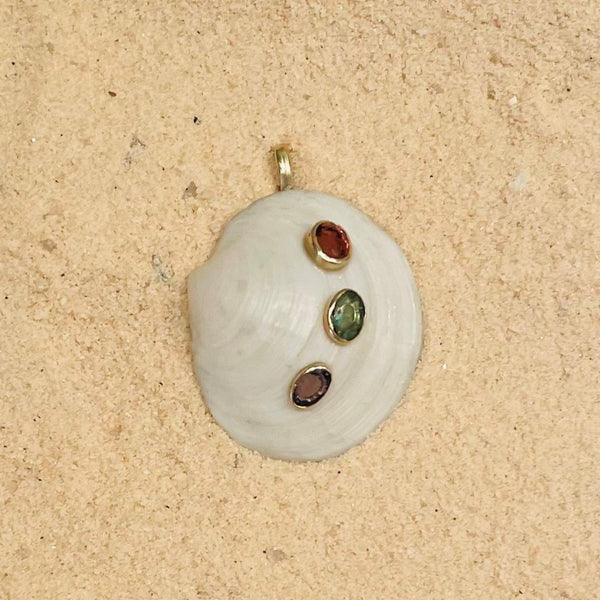 Clam Shell Pendant by Christina Puchi