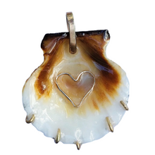 Load image into Gallery viewer, Scallop Shell Pendant by Christina Puchi
