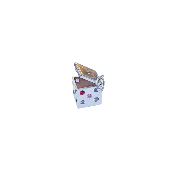 Silver Dice Pendant by Christina Puchi
