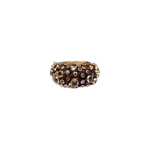 Load image into Gallery viewer, Carved Walnut Ring in carved wood by Christina Puchi
