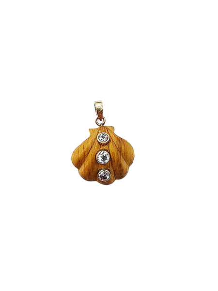 Single Shell Pendant in shell by Christina Puchi
