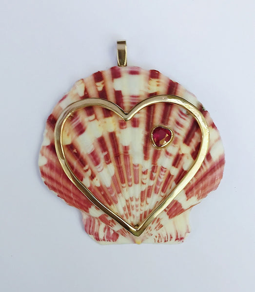 Scallop Shell Pendant by Christina Puchi