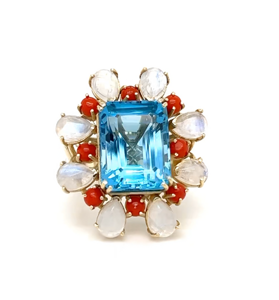 Red White and Blue Ring by Christina Puchi