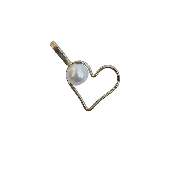 Heart with Pearl by Christina Puchi