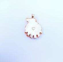 Load image into Gallery viewer, Orange Lions Paw Pendant in shell by Christina Puchi
