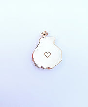 Load image into Gallery viewer, Pink/White Lions Paw Pendant in shell by Christina Puchi
