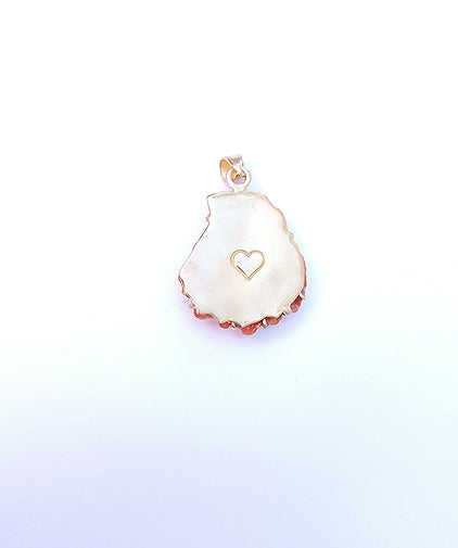 Pink Lions Paw Pendant in shell by Christina Puchi